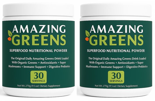 Two Pack: Amazing Greens Superfood Nutritional Powder
